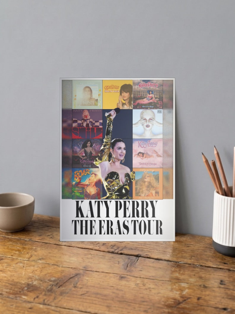 Katy Perry Eras Tour Collage Singers Poster