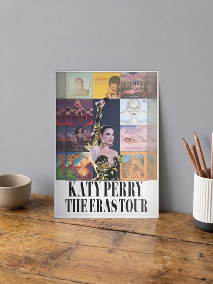 Katy Perry Eras Tour Collage Singers Poster