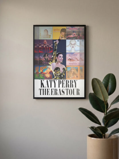 Katy Perry Eras Tour Collage Singers Poster