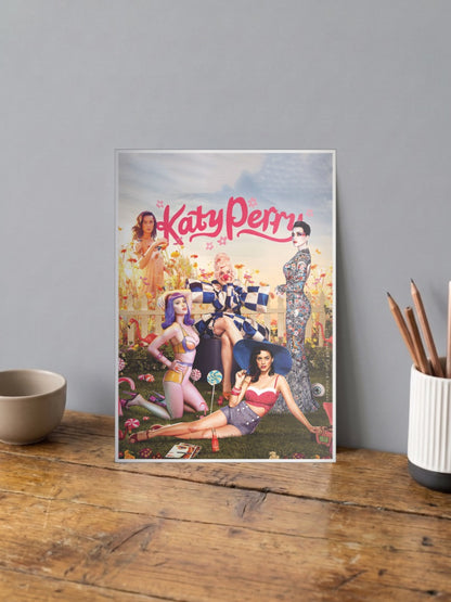 Katy Perry Fantasy Collage Art Singers Poster