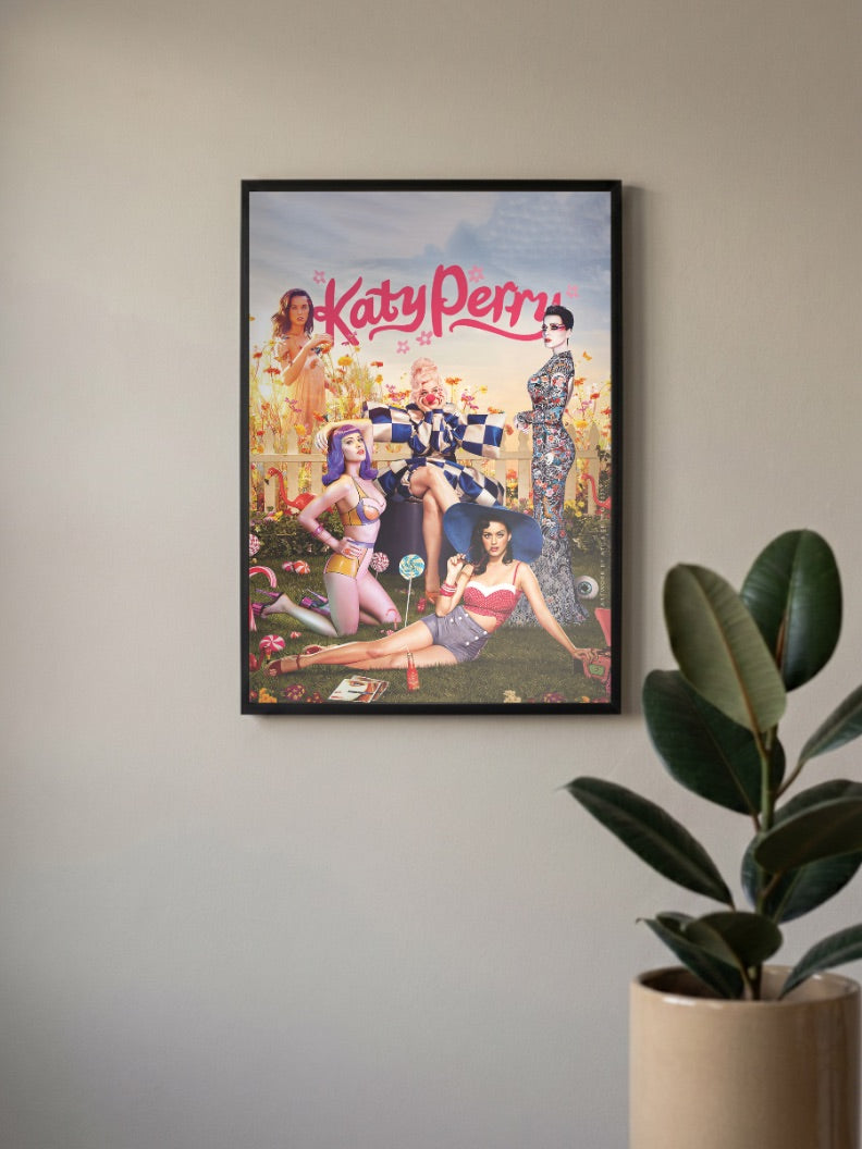 Katy Perry Fantasy Collage Art Singers Poster