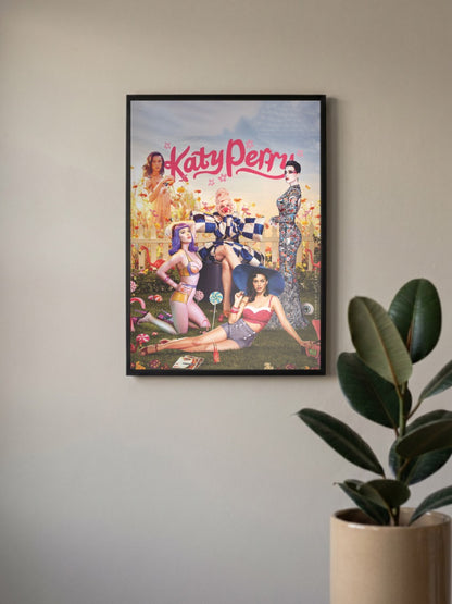 Katy Perry Fantasy Collage Art Singers Poster