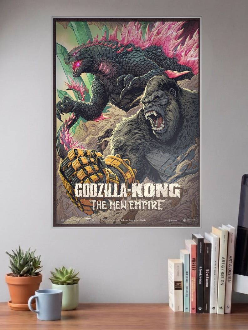 Godzilla Kong New Empire Hollywood Movie Poster