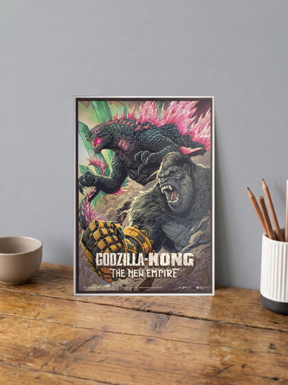 Godzilla Kong New Empire Hollywood Movie Poster