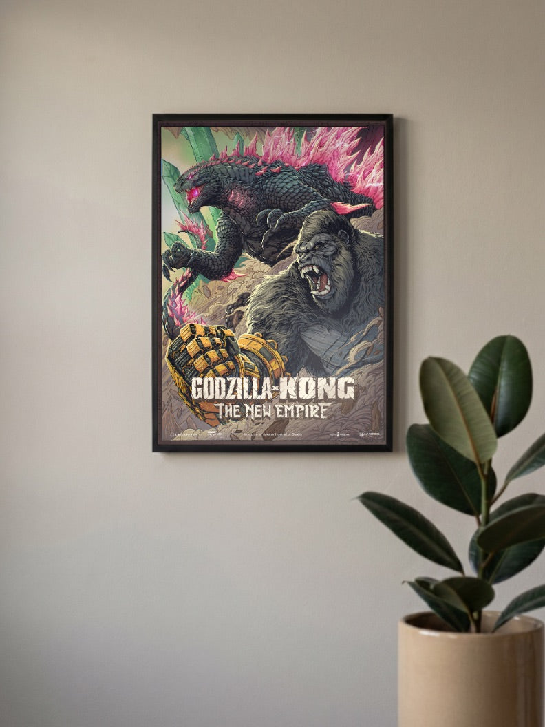 Godzilla Kong New Empire Hollywood Movie Poster