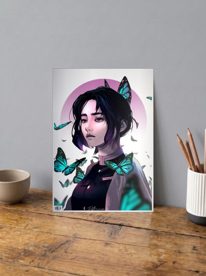 Shinobu Kocho Butterfly Portrait Anime Poster
