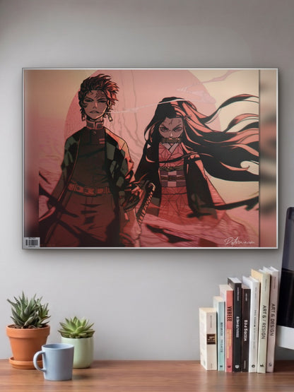 Nezoko and Tanjiro Poster