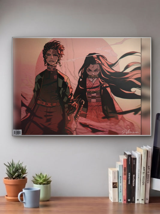 Nezoko and Tanjiro Poster