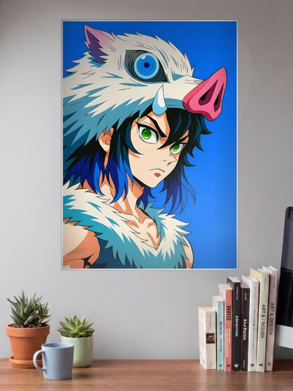 Inosuke Hashibira Boar Mask Anime Poster