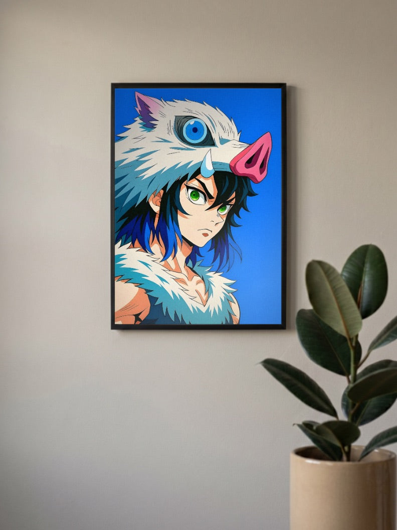 Inosuke Hashibira Boar Mask Anime Poster