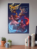 Demon Slayer Fire and Ice Poster