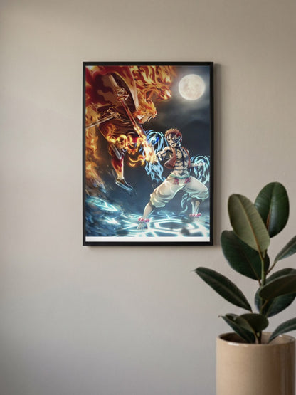 Rengoku vs Akaza Poster