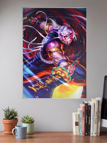 Tengen Uzui Action Pose Anime Poster