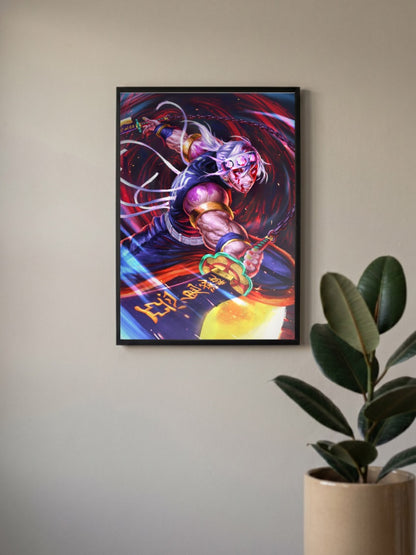 Tengen Uzui Action Pose Anime Poster