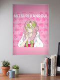 Mitsuri Kanroji Name Art Anime Poster