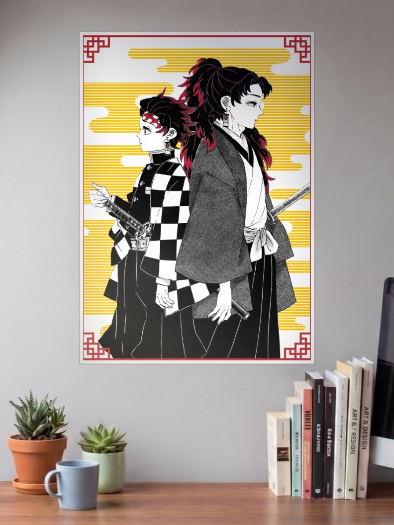 Tanjiro and Yoriichi Poster