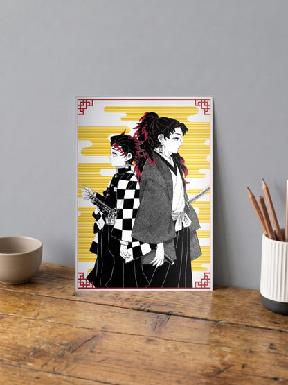 Tanjiro and Yoriichi Poster