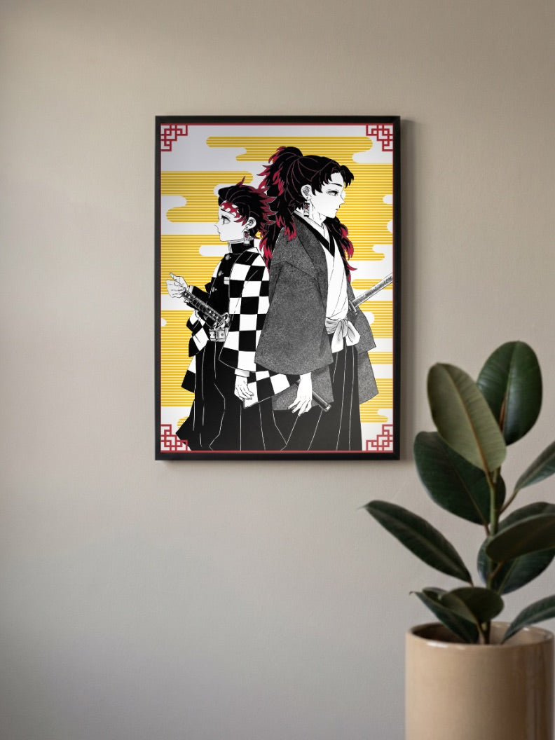 Tanjiro and Yoriichi Poster