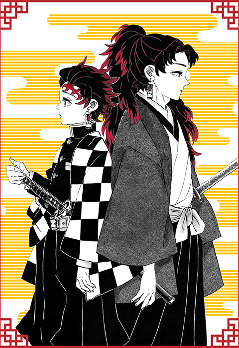 Tanjiro and Yoriichi Poster – Posterwa