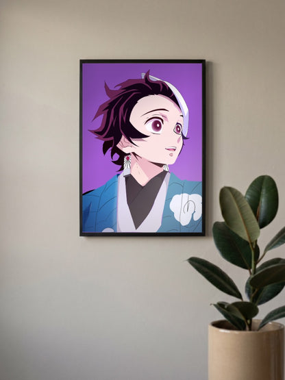 Tanjiro Kamado Close Up Anime Poster