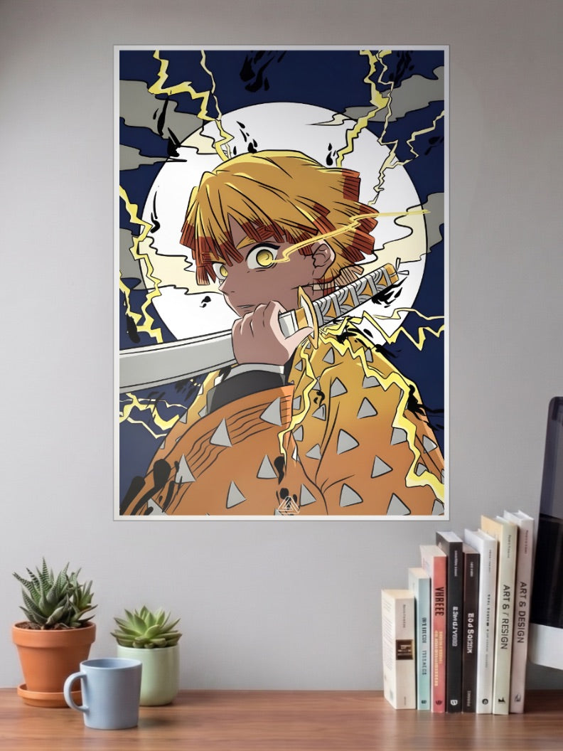 Zenitsu Thunder Breathing Poster