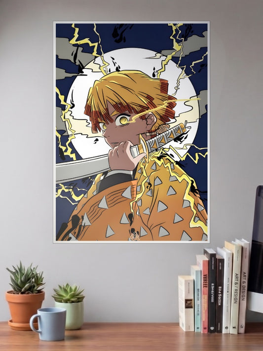 Zenitsu Thunder Breathing Poster