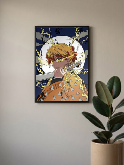Zenitsu Thunder Breathing Poster