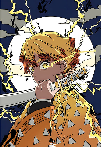 Zenitsu Thunder Breathing Poster