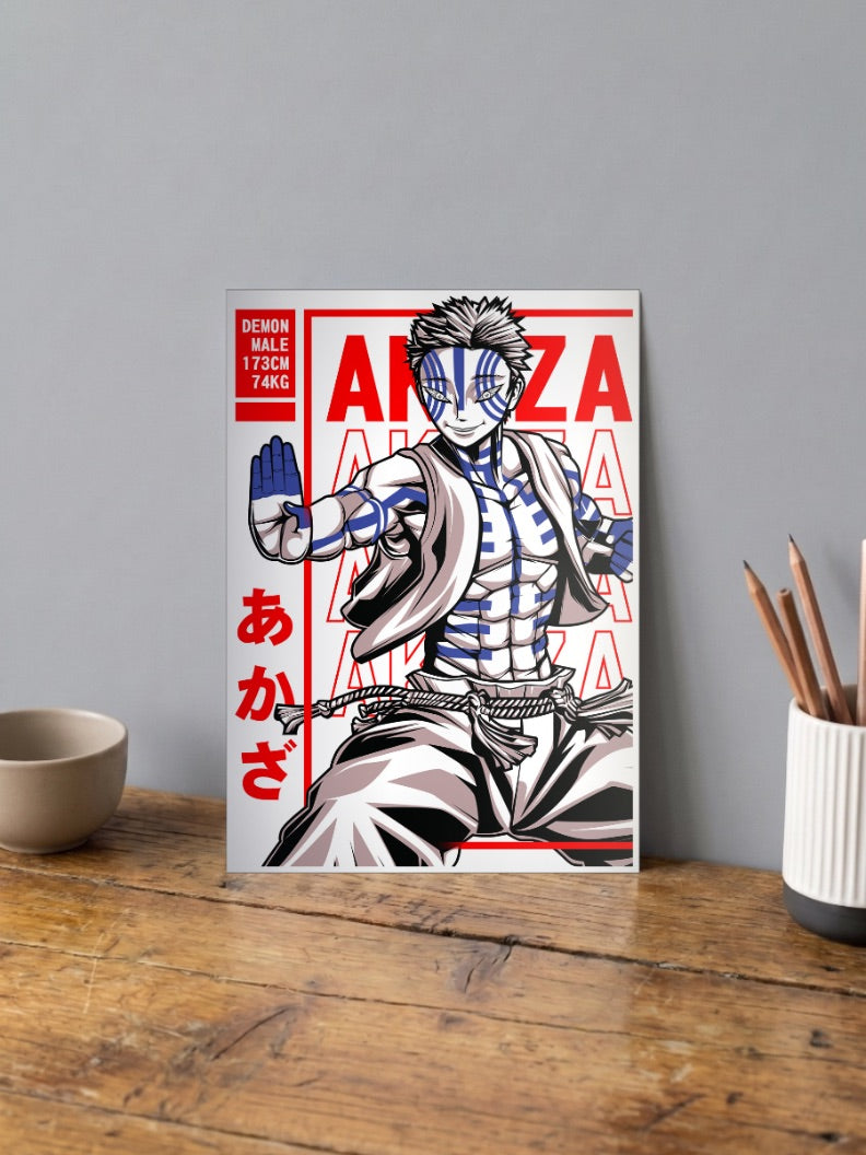 Akaza Demon slayer Poster