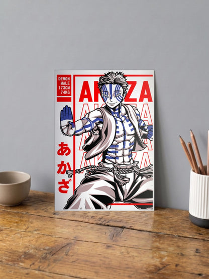 Akaza Demon slayer Poster