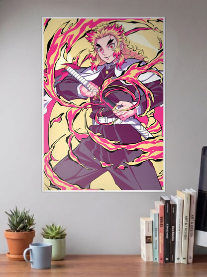 Fire Hashira Rengoku Poster