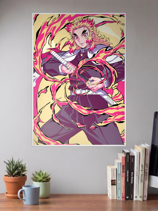 Fire Hashira Rengoku Poster