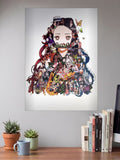 Nezuko Full Cast Collage Art Anime Poster