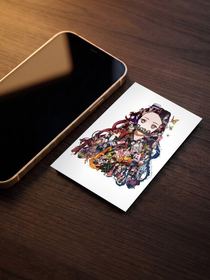 Nezuko Full Cast Collage Art Anime Poster