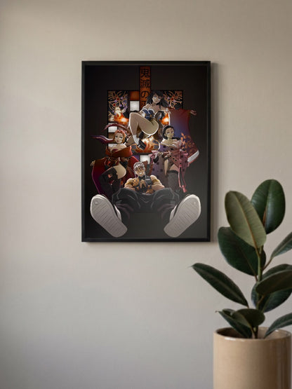 Demon Slayer Girls Fanservice Anime Poster