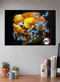 Zenitsu Demon Slayer Anime Poster
