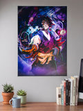 Kokushibo Six Eyes Portrait Anime Poster