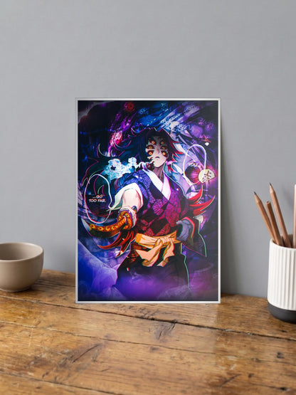 Kokushibo Six Eyes Portrait Anime Poster