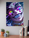 Genya Shinazugawa Demon Form Anime Poster