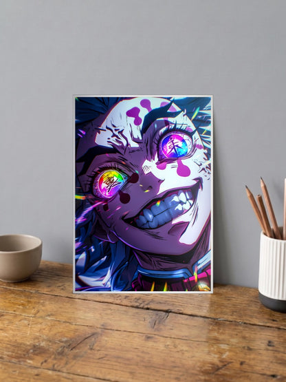 Genya Shinazugawa Demon Form Anime Poster