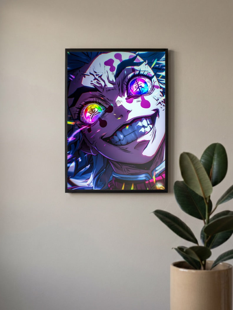 Genya Shinazugawa Demon Form Anime Poster