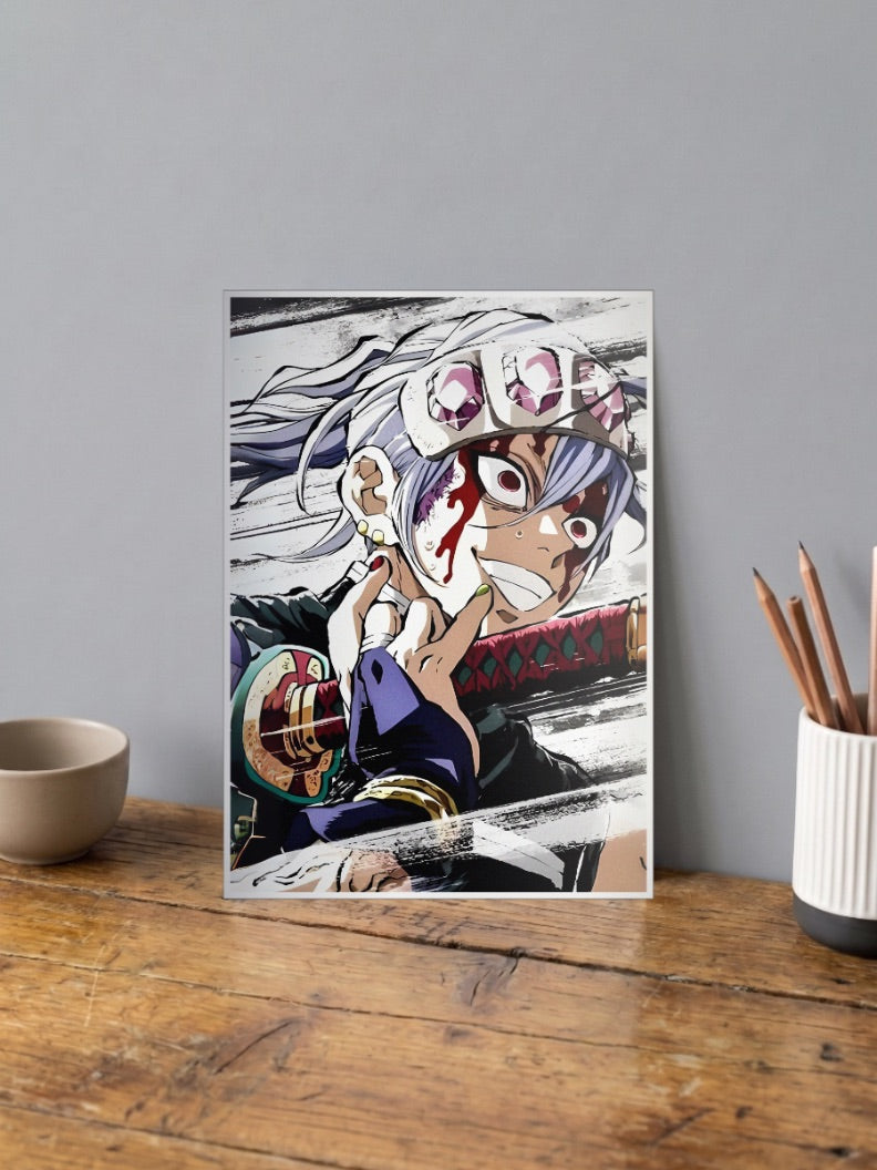Muzan Kibutsuji Blood Portrait Anime Poster