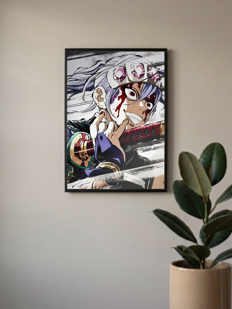 Muzan Kibutsuji Blood Portrait Anime Poster