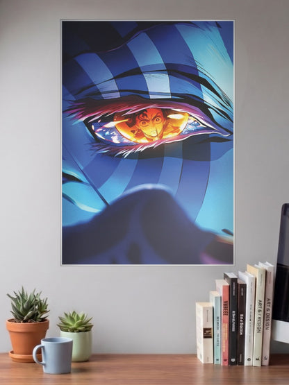 Tanjiro Reflected Eye Art Anime Poster