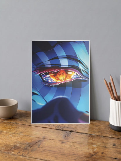 Tanjiro Reflected Eye Art Anime Poster