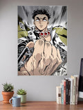 Gyomei Himejima Fist Pose Anime Poster