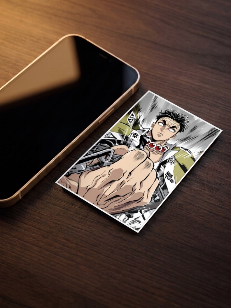 Gyomei Himejima Fist Pose Anime Poster