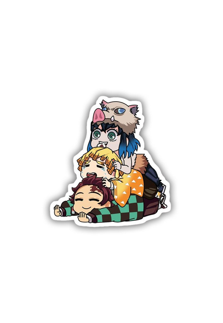 The Demon Slayer trio Sticker