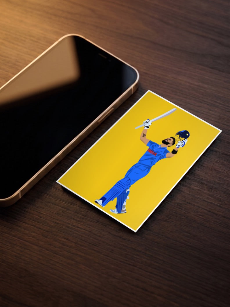 Virat Kohli Century Poster