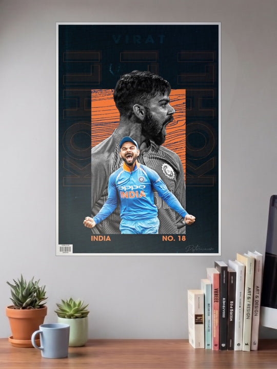 Virat Kohli in Indian Colours Poster